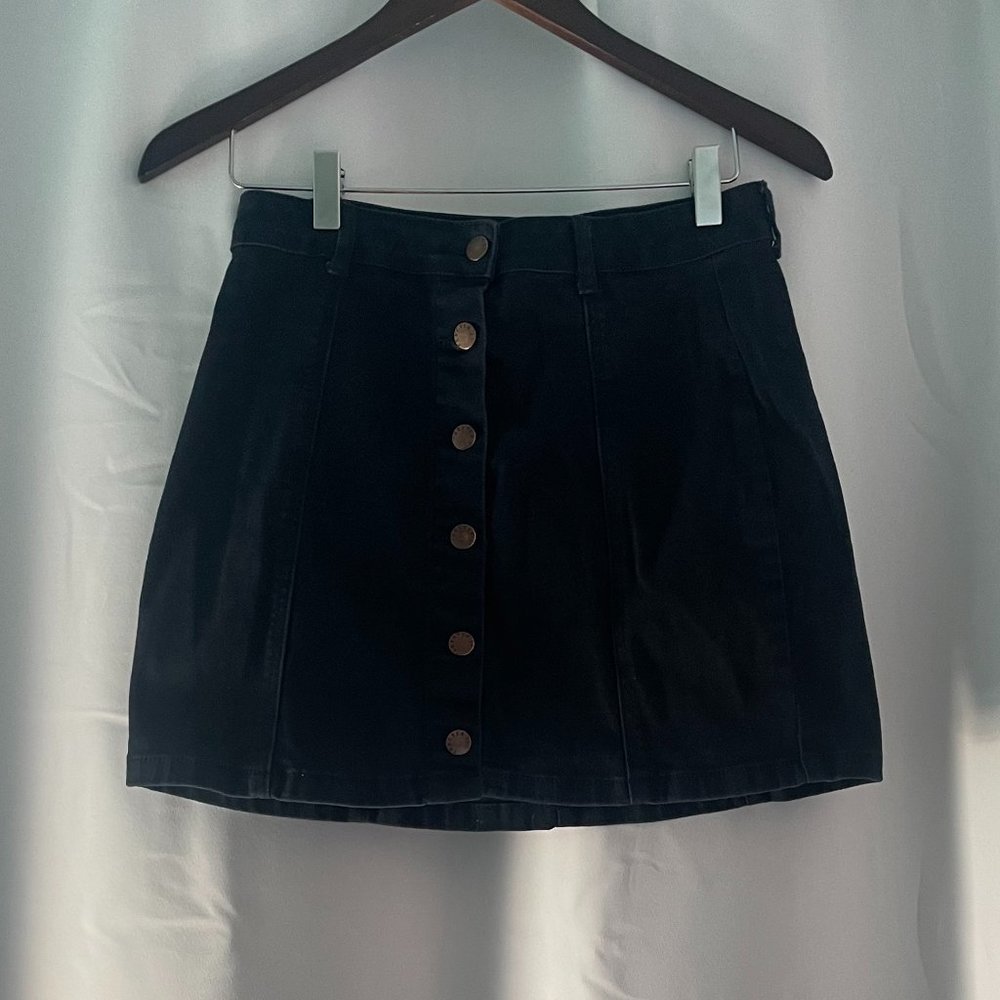 Dark Blue Denim Skirt
